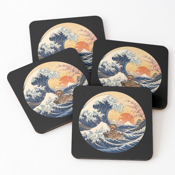 Item preview, Funny Chesapeake Bay Retriever Captain Japanese Kanagawa Wave Japan Boat Mom Dad Kids designed and sold by FurryHavenPH.