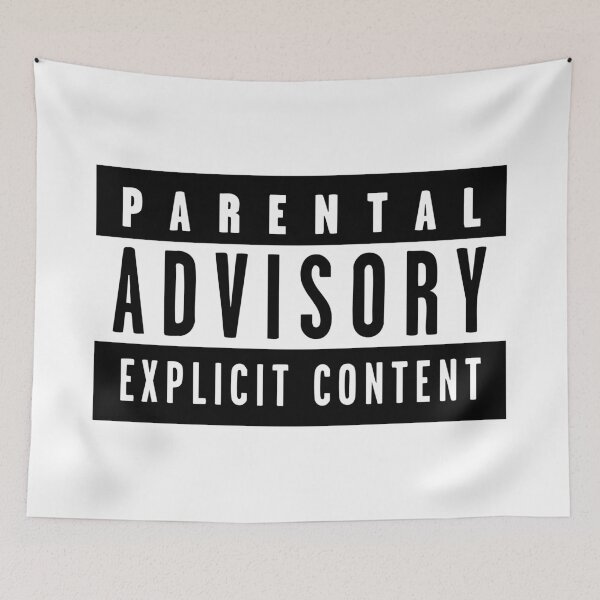 Item preview, Old Music Warning Label designed and sold by pink-beagle.
