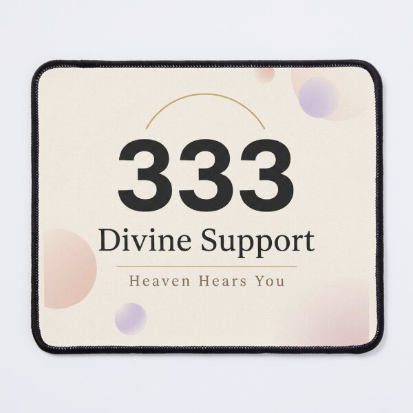 Item preview, 333 Divine Support – Heaven Hears You Spiritual Typography Design designed and sold by CosmicQuietStudio.