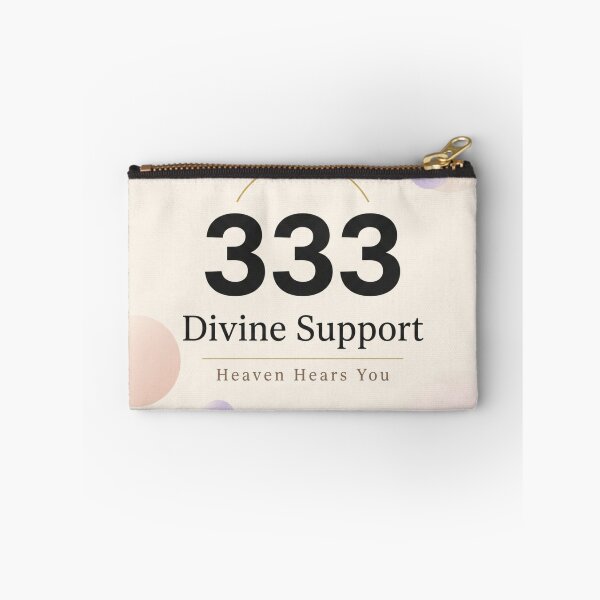 Item preview, 333 Divine Support – Heaven Hears You Spiritual Typography Design designed and sold by CosmicQuietLab.