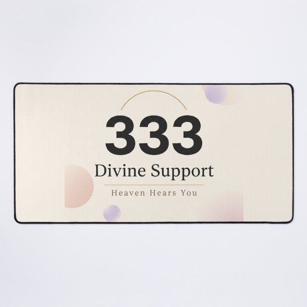Item preview, 333 Divine Support – Heaven Hears You Spiritual Typography Design designed and sold by CosmicQuietLab.