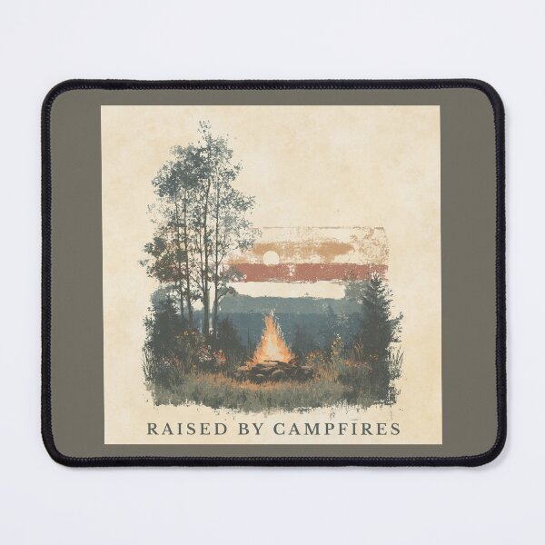 Item preview, Raised by Campfires | Vintage Campfire Sunset Design designed and sold by Bound for Wonder.