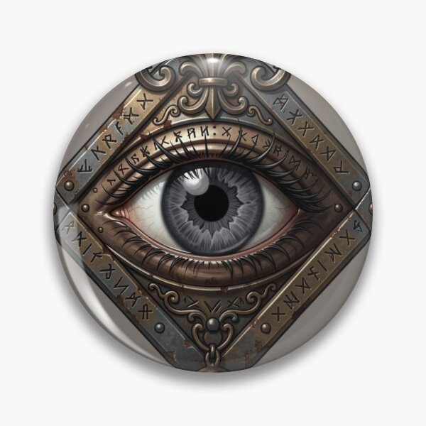 Item preview, Runic Eye Gunmetal Bronze Diamond Emblem designed and sold by TheUnveiledEye.