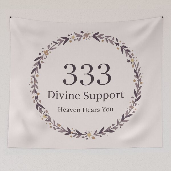 Item preview, Divine Support – Heaven Hears You Spiritual Typography Design designed and sold by CosmicQuietStudio.