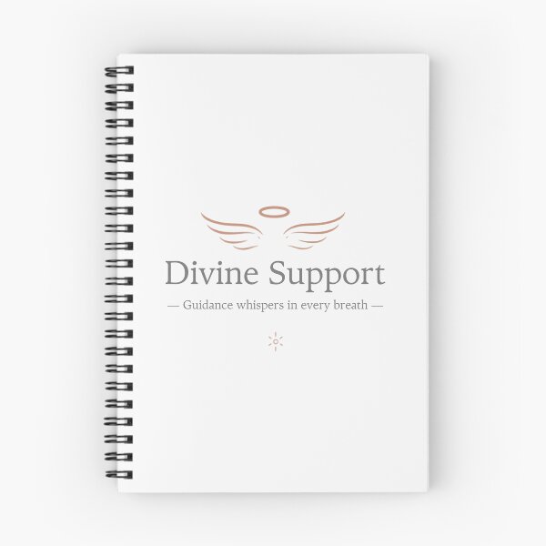 Item preview, Divine Support – Guidance Whispers in Every Breath Spiritual Typography Design designed and sold by CosmicQuietStudio.