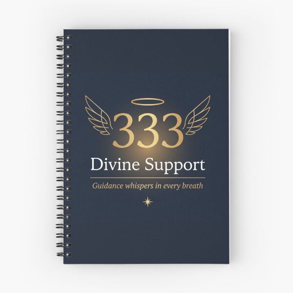 Item preview, Divine Support – Guidance Whispers in Every Breath Spiritual Typography Design designed and sold by CosmicQuietLab.