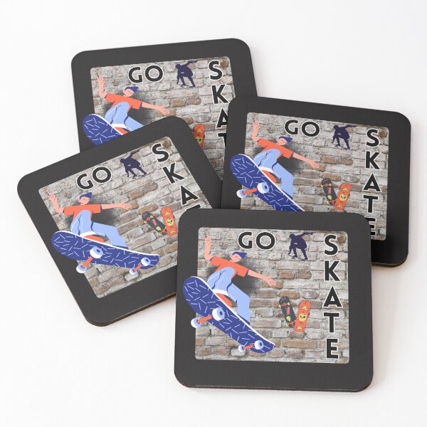 Item preview, Go Skate - Retro Brick Skateboard Graphic designed and sold by SeJaa.