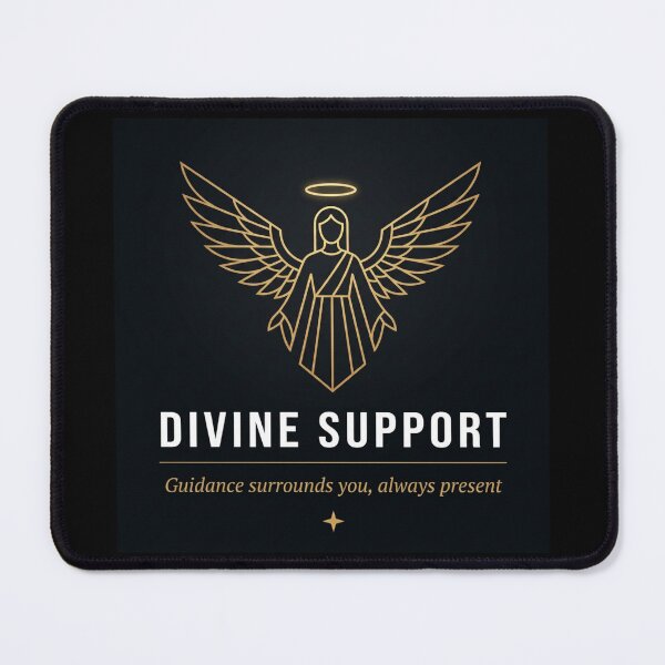 Item preview, Divine Support – Guidance Surrounds You Spiritual Typography Design designed and sold by CosmicQuietLab.