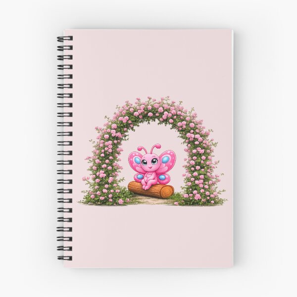 Item preview, Rosie Flutterby enjoying a rest under pink roses designed and sold by Nita Lesley Creates.