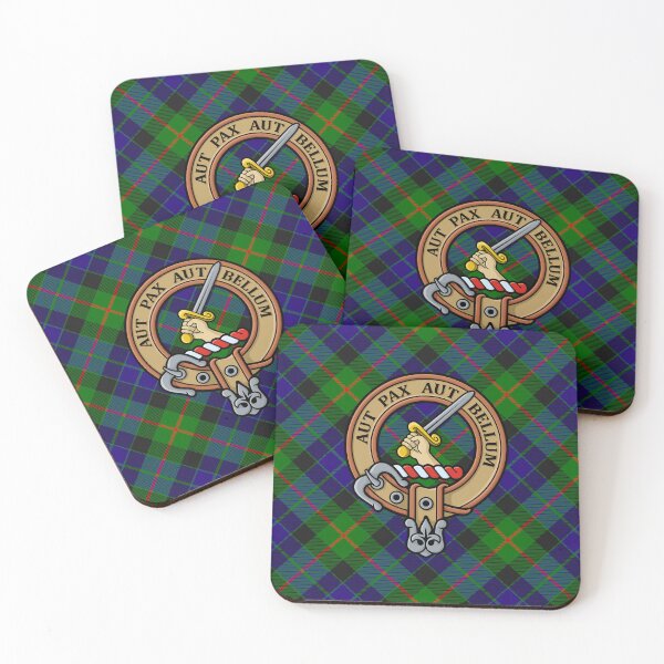 Item preview, Clan Gunn Crest over Tartan designed and sold by sifis.