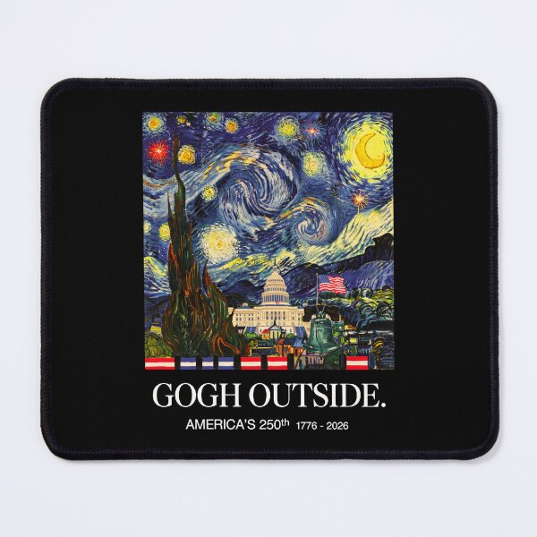 Item preview, Gogh Outside Americas 250th 1776 2026 USA Starry Night Patriotic designed and sold by ostenlee.