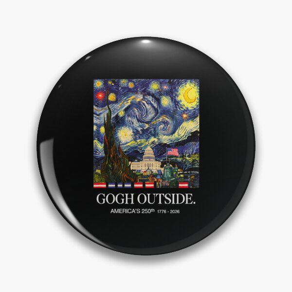 Item preview, Gogh Outside Americas 250th 1776 2026 USA Starry Night Patriotic designed and sold by ostenlee.