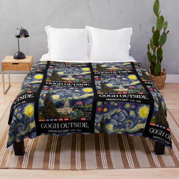 Item preview, Gogh Outside Americas 250th 1776 2026 USA Starry Night Patriotic designed and sold by ostenlee.