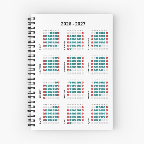 Item preview, English 2026-2027 Vertical 3x4 Grid Yearly Calendar Template Minimalist Corporate Annual Wall Planner designed and sold by IuriiVlasenko.