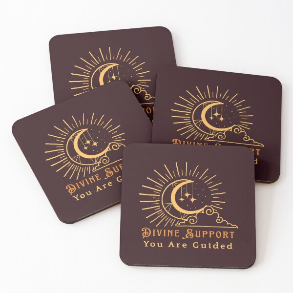 Item preview, Divine Support – You Are Guided Spiritual Typography Design designed and sold by CosmicQuietStudio.