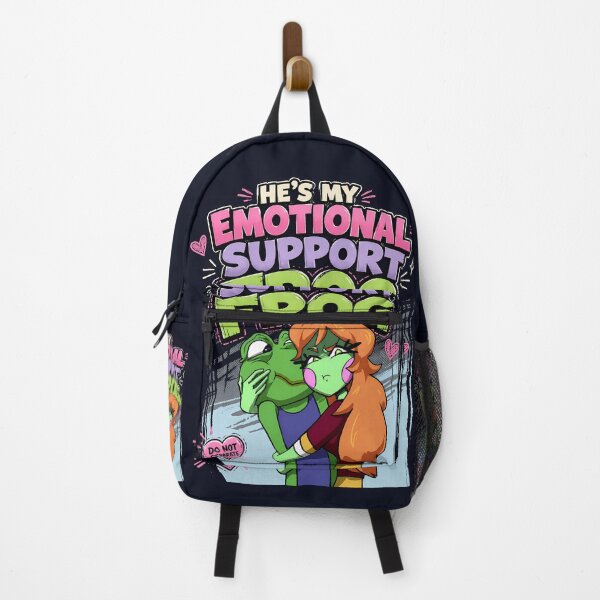 Item preview, He's My Emotional Support Frog | Cute Frog Couple | Wholesome Relationship Meme designed and sold by VinBasis.