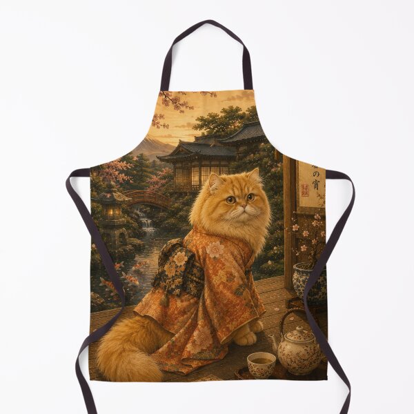 Item preview, Japanese inspired persian cat in kimono designed and sold by *~*MagicCorner*~*.