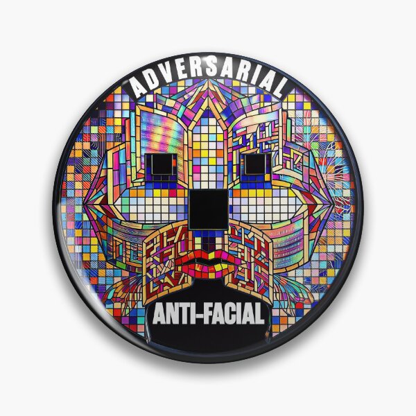 Item preview, Adversarial Anti-Facial Recognition Invisibility Camouflage designed and sold by gear-posters.