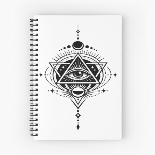 Item preview, Geometric All‑Seeing Eye – Ancient Signals designed and sold by HoodiePlanet.