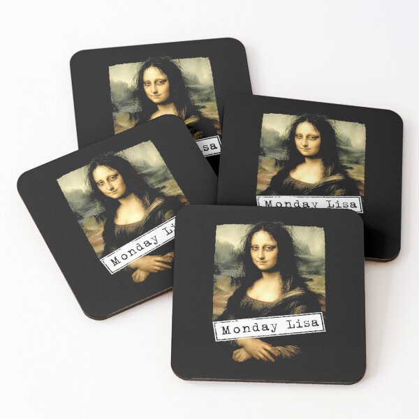 Item preview, Monday Lisa Funny Mona Lisa Monday Meme Parody designed and sold by ostenlee.