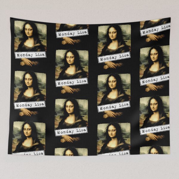 Item preview, Monday Lisa Funny Mona Lisa Monday Meme Parody designed and sold by ostenlee.