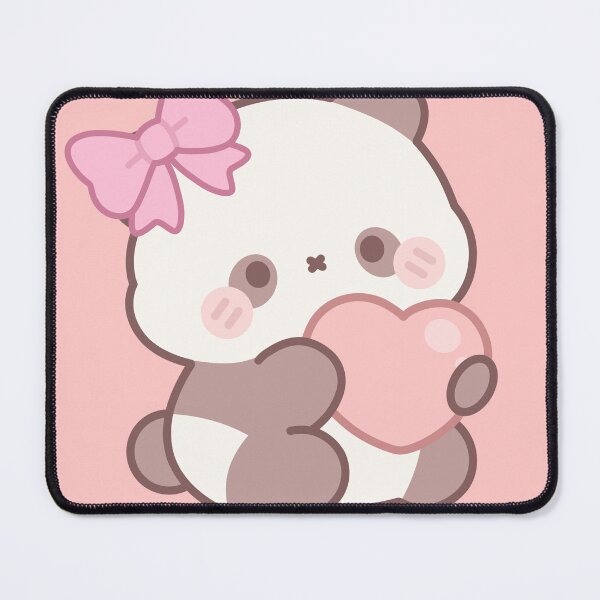 Item preview, Cute Kawaii Panda with Pink Heart and Bow designed and sold by ranivibes008.