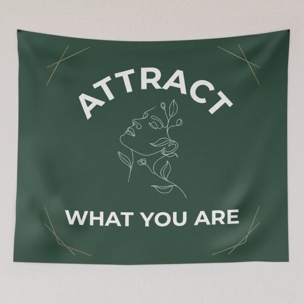 Item preview, Attract What You Are – Minimalist Nature Line Art Spiritual Design designed and sold by CosmicQuietLab.