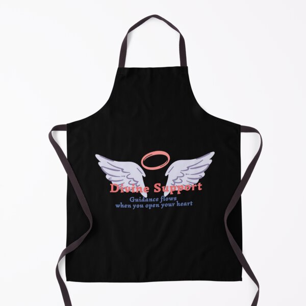 Item preview, Divine Support – Guidance Flows When You Open Your Heart Spiritual Typography Design designed and sold by CosmicQuietLab.