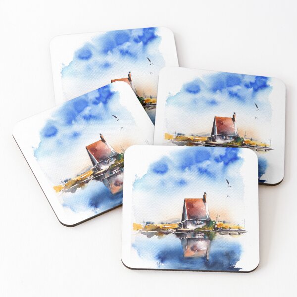 Item preview, Landscape with House and River designed and sold by CanotStop.