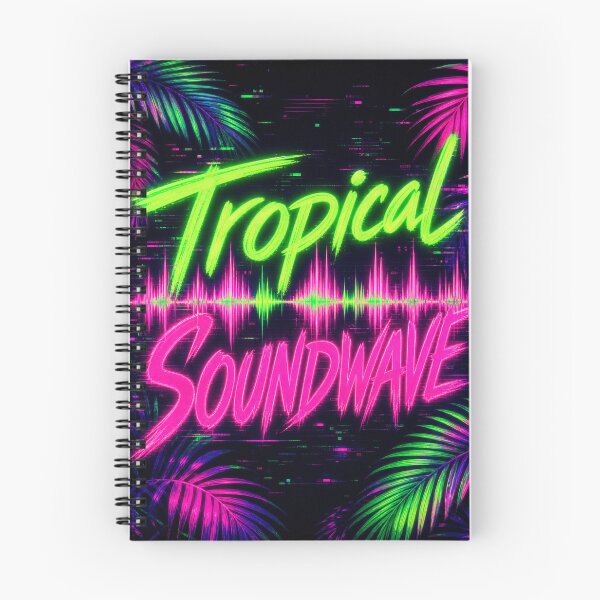 Item preview, Tropical Soundwave Neon Festival Typography Design designed and sold by Jandedan.