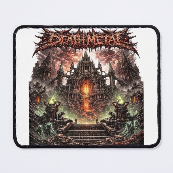 Item preview, Blasphemous Infernal Cathedral – Dark Fantasy Gothic Illustration designed and sold by Artisan Finds Online.