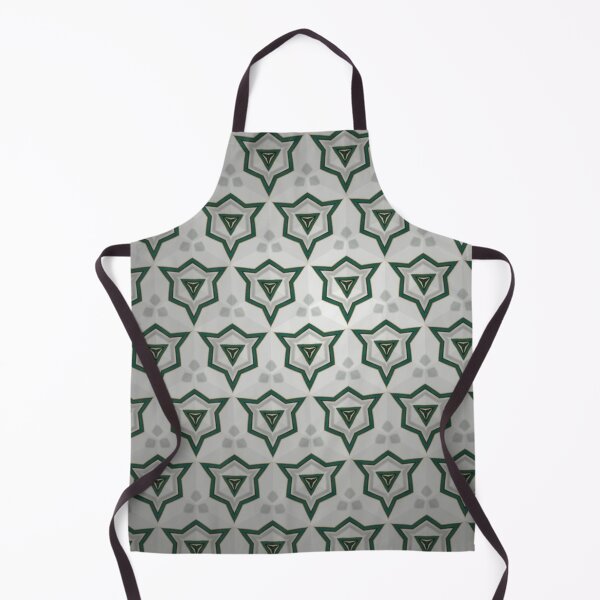 Item preview, Silver Green Geometric Mandala Seamless Pattern designed and sold by IntelliMindDesigns.