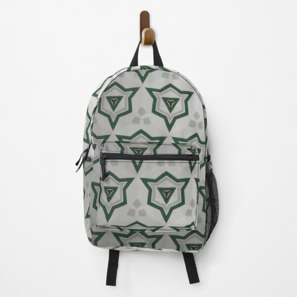 Item preview, Silver Green Geometric Mandala Seamless Pattern designed and sold by IntelliMindDesigns.