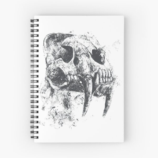 Item preview, Grimdark Sabertooth Tiger Skull Ink designed and sold by drTerrens.
