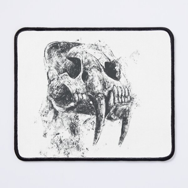 Item preview, Grimdark Sabertooth Tiger Skull Ink designed and sold by drTerrens.