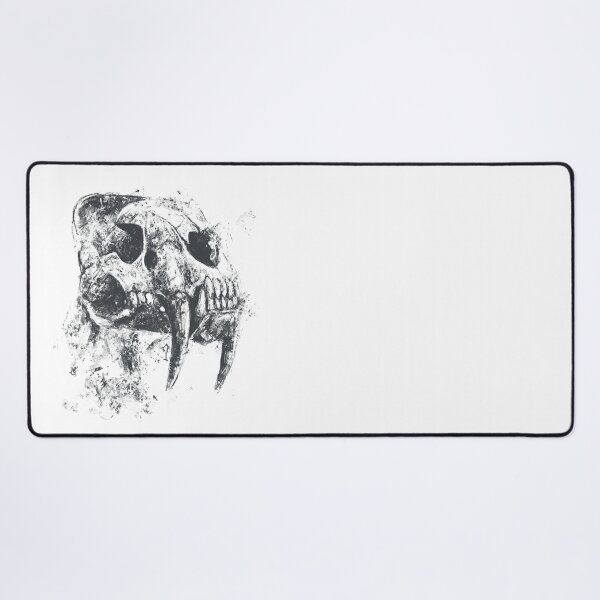 Item preview, Grimdark Sabertooth Tiger Skull Ink designed and sold by drTerrens.