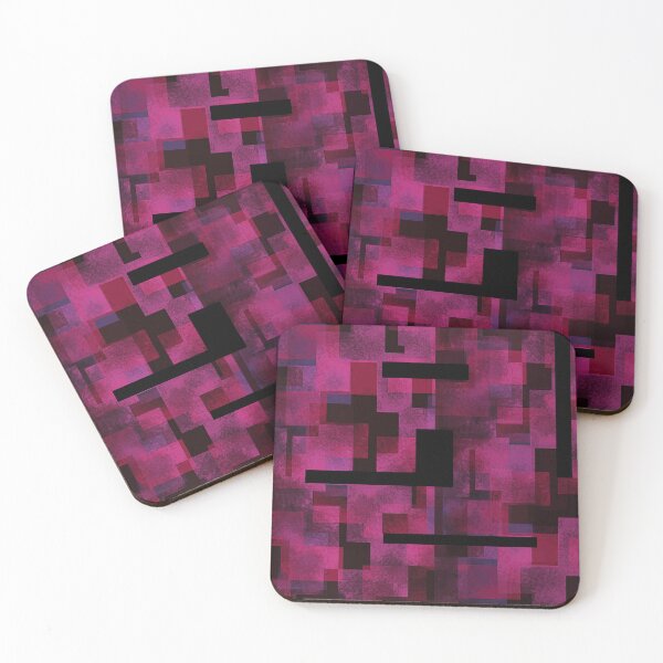 Item preview, Geometric Patterns in Purple and Black designed and sold by Andrew  Hitchen.
