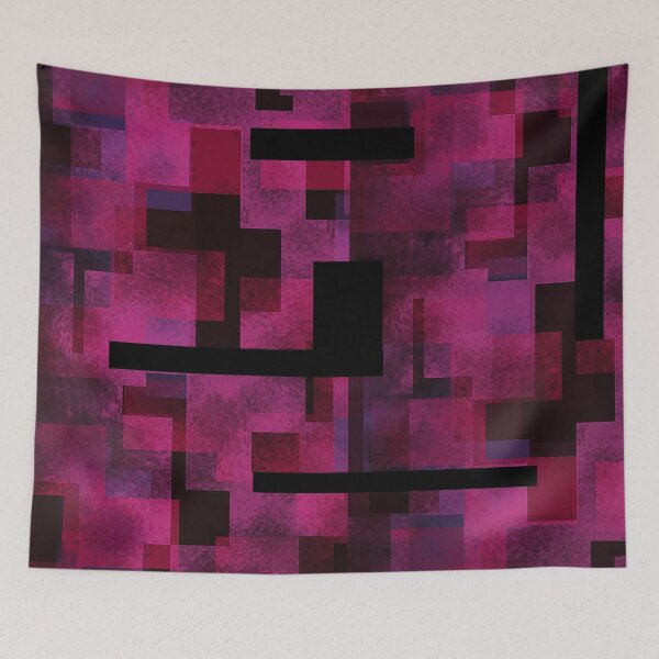 Item preview, Geometric Patterns in Purple and Black designed and sold by Andrew  Hitchen.