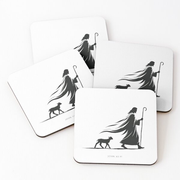 Item preview, Good Shepherd Minimalist Silhouette John 10:11 designed and sold by Faith Level Up.