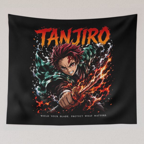 Item preview, Tanjiro Kamado- Hinokami Kagura -Water Breathing-Epic Warrior Aesthetic Design designed and sold by Trinidesigns123.