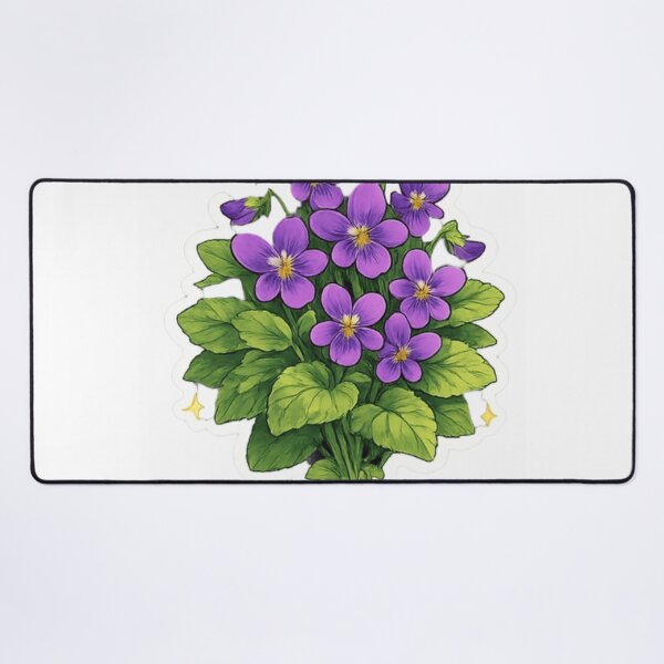 Item preview, Whimsical Purple Violets & Golden Sparkles designed and sold by Sepia soul.