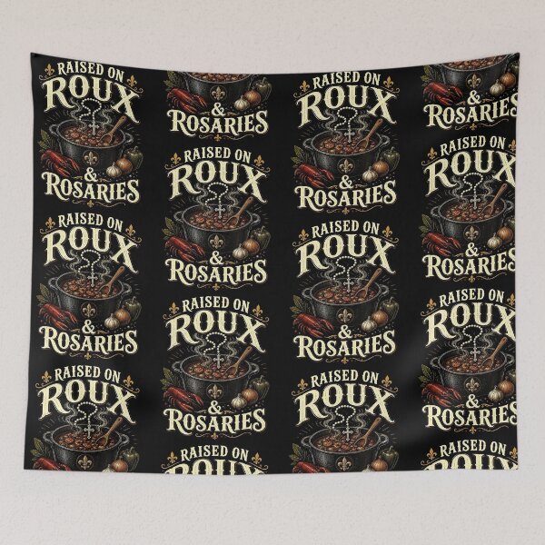 Item preview, Raised On Roux & Rosaries Cajun Catholic Cooking Heritage designed and sold by ostenlee.