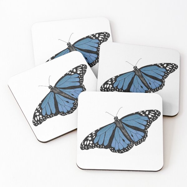 Item preview, Blue Monarch Butterfly Art designed and sold by wildridgestudio.