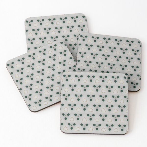 Item preview, Green Black Geometric Dot Pattern Design designed and sold by IntelliMindDesigns.