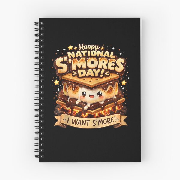Item preview, Happy National S'Mores Day Cute Kawaii Marshmallow Campfire designed and sold by ostenlee.