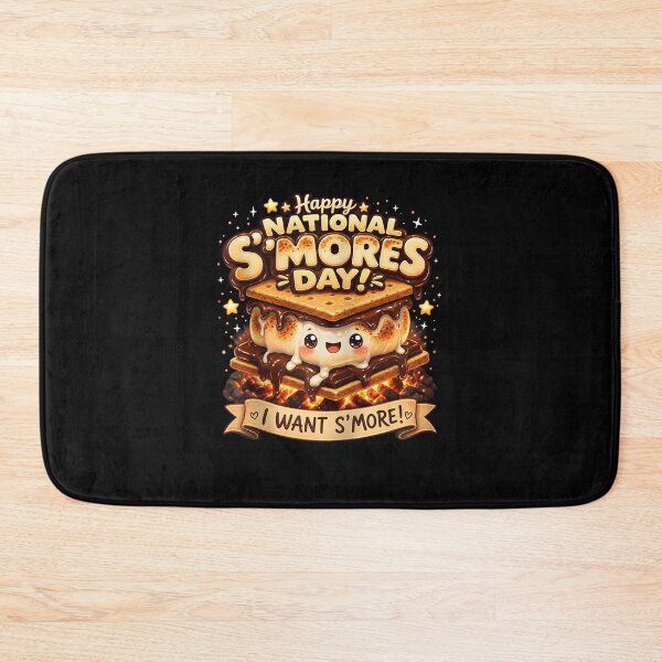 Item preview, Happy National S'Mores Day Cute Kawaii Marshmallow Campfire designed and sold by ostenlee.