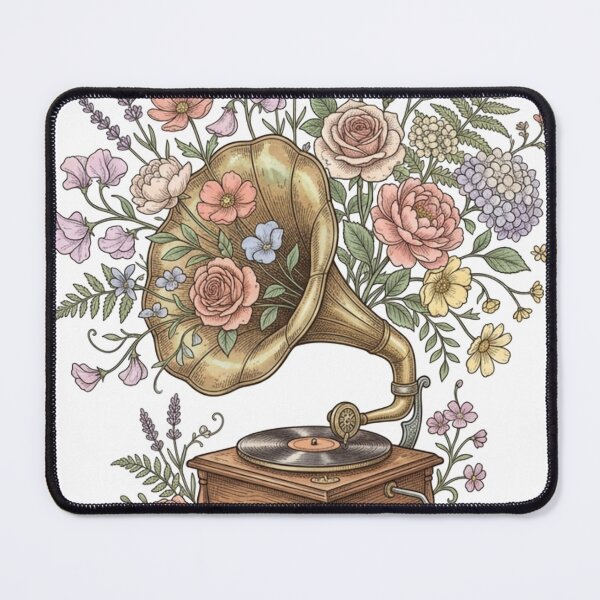 Item preview, Vintage Gramophone Wildflowers  designed and sold by carthagia.