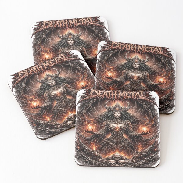 Item preview, Deathmetal Dark Sorceress – Infernal Queen of Shadows designed and sold by Artisan Finds Online.