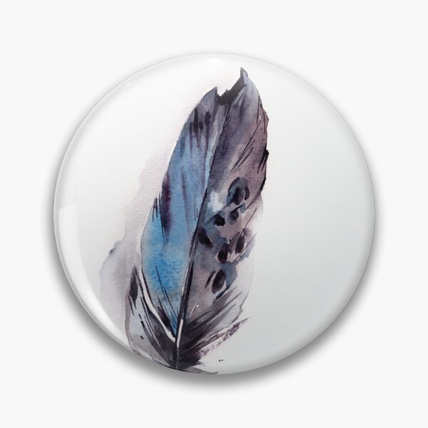 Item preview, Blue and Gray Feather Close-up designed and sold by CanotStop.
