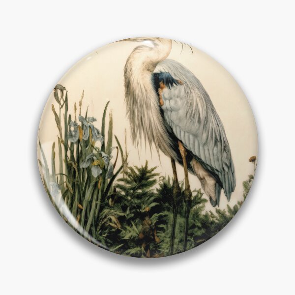 Item preview, Wall Art - T-shirt: Ornithological Study – Great Blue Heron designed and sold by ForeverPrintsOK.